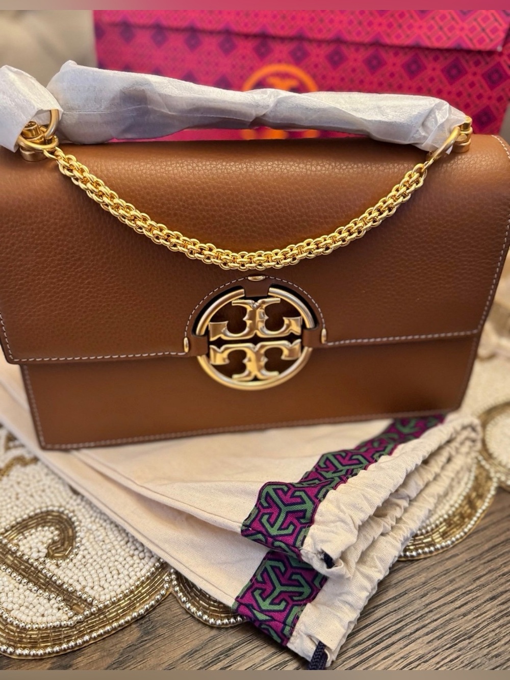 Brand New Authentic Tory Burch Shoulder Bag with Gold Hardware!